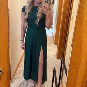 Reformation Gavin Dress in Green